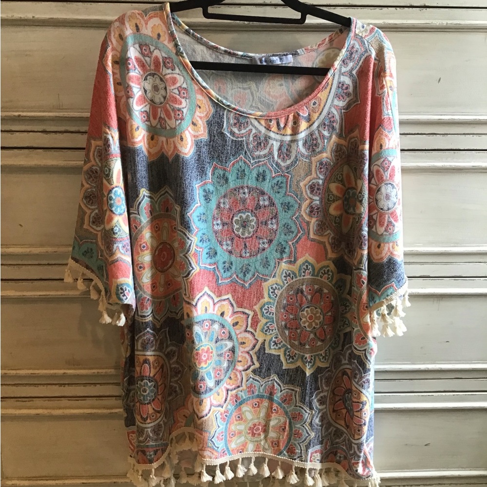 Cute Retro Tunic “One Size” (1X, 2X or Large)